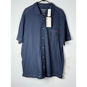 Tommy Bahama IslandZone Emfielder 2.0 Camp Shirt Blue Note Supima XXL T221454
